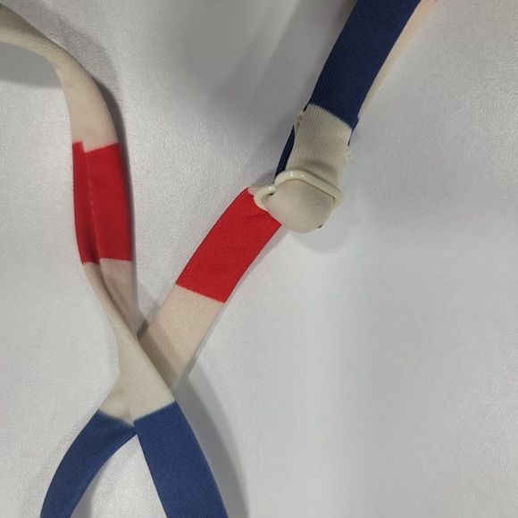 Solid & Striped The Rachel Bikini Top Red Slate Backgammon - Picture 7 of 8